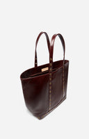 CRINKLED LEATHER L CABAS TOTE VANESSA BRUNO