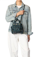 Sac JEROME DREYFUSS BILLY NANO CHEVRE PETROL