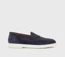 MOCASSIN EN DAIM BLEU Doucal's