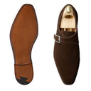 MONKTON Dark Brown Calf Suede CROCKETT & JONES LTD