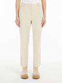Pantalon en velours côtelé Max Mara Ivoire