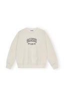 SWEAT-SHIRT WHITE GREY ISOLI OVERSIZED Ganni