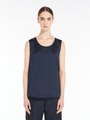 Haut en satin de viscose mélangée Max Mara
