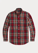 Chemise Oxford ajustée écossaise Ralph Lauren