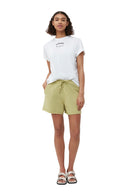 T-SHIRT BLANC DÉCONTRACTÉ À COL EN O Ganni
