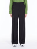 Pantalon palazzo en laine stretch  Max Mara