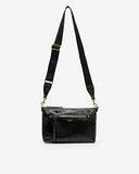 Sac bandoulière en cuir de veau noir Isabel Marant Etoile