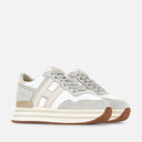 Sneakers Hogan Midi H222 Blanc Ivoire Gris
