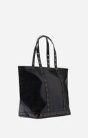 CRINKLED LEATHER L CABAS TOTE VANESSA BRUNO