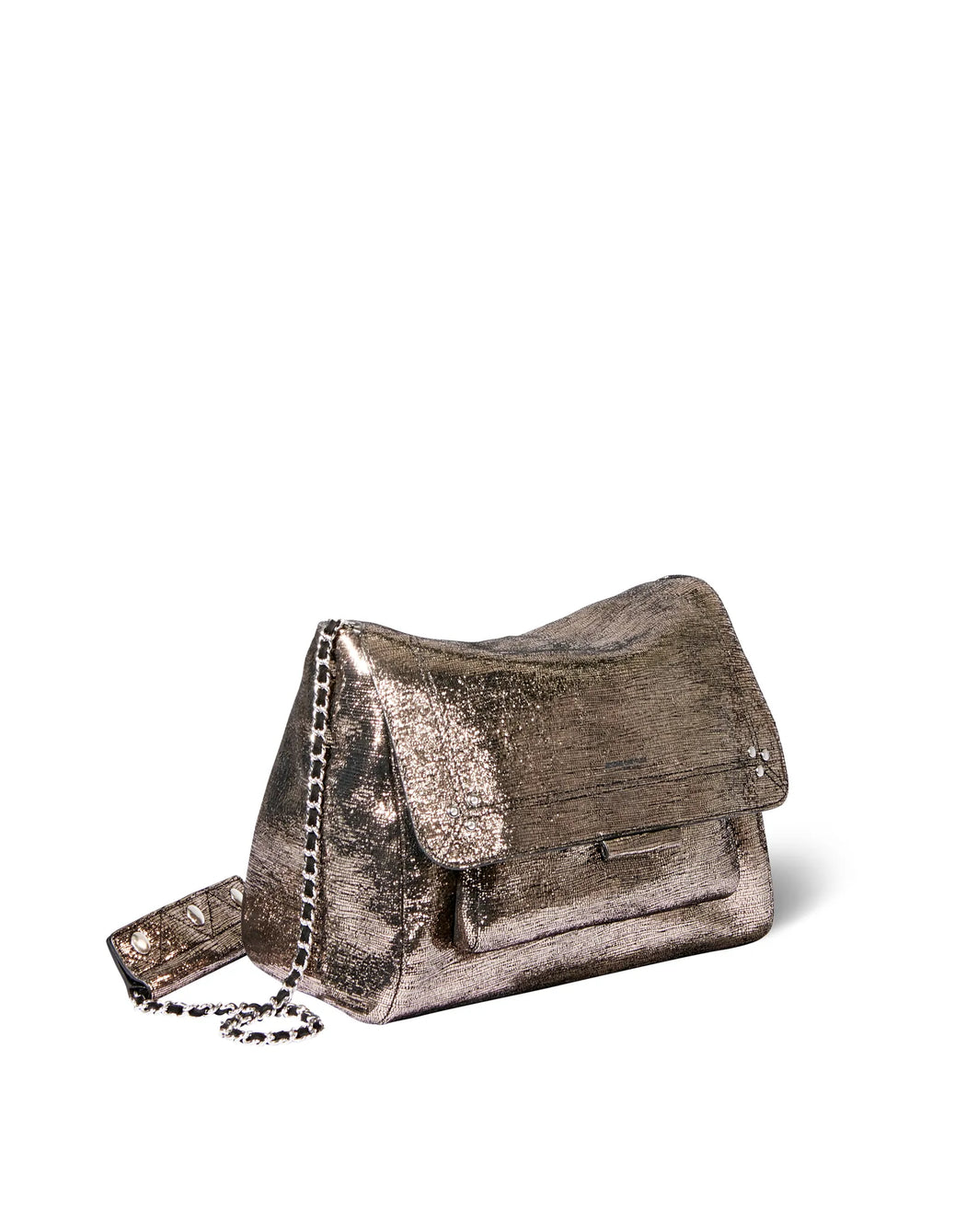 sac jerome dreyfuss Lulu L lame champagne— HENIN