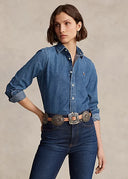 Chemise droite en denim Ralph Lauren