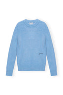 PULL BLUE BRUSHED ALPACA O-NECK Ganni