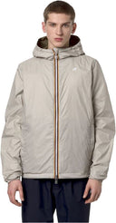 VESTE K-WAYJAKE ECO PLUS 2. REVERSIBLE GREEN BEIGE