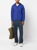 veste Stone Island Q0122 SOFT SHELL-R_E.DYE® TECHNOLOGY IN RECYCLED POLYESTER Bright Blue