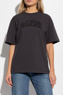 T-shirt GANNI noir logo