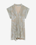 ROBE COURTE LAMÉE COL V BRANDI  iro