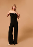 Cœur black jumpsuit in crepe Tara Jarmon