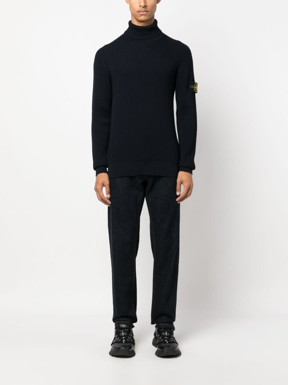 pull Stone Island 552C2 Navy— HENIN