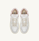 BASKET CLC EN CUIR BLANC ET ROSE Autry