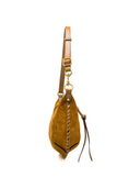 Sac porté épaule en cuir de veau tressé col cognac Isabel Marant Etoile
