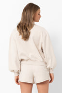 Francoise Sweat Shorts | Marled Ivory