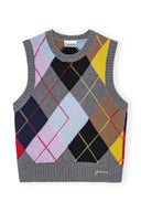 GILET HARLEQUIN WOOL Ganni