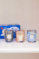 TRIO TRAVEL CANDLES MANHATTAN-PARIS-MYKONOS BAOBAB