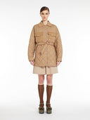 Veste matelassée en tissu technique et laine Max Mara