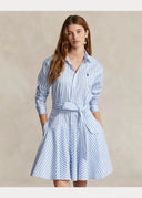 Robe-chemise à pans en coton rayé Ralph Lauren