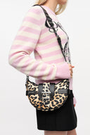 Sac GANNI Bucky Bag Small Crossbody Nylon Léopard print