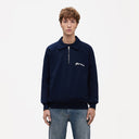 Sweat-shirt FLANEUR demi-zip navy