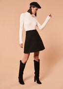 Judy black tweed skirt Tara Jarmon