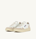 BASKET MEDALIST LOW EN CUIR BLANC ET LILAS ET EN DAIM BEIGE