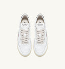 BASKET MEDALIST LOW EN CUIR BLANC ET ARGENT Autry