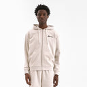 Signature Zip-Up Hoodie Heather Cool Grey flâneur