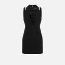 Mini-robe en crêpe stretch avec rabats elisabetta franchi
