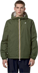 VESTE K-WAYJAKE ECO PLUS 2. REVERSIBLE GREEN BEIGE