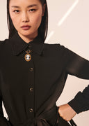 Catalina black crepe jumpsuit Tara Jarmon