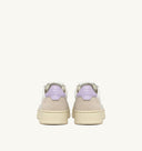 BASKET MEDALIST LOW EN CUIR BLANC ET LILAS ET EN DAIM BEIGE