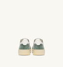 BASKET AUTRY MEDALIST LOW CUIR BLANC DAIM MILITAIRE