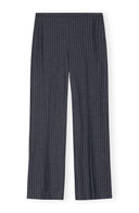 PANTALON STRETCH STRIPED MID WAIST Ganni