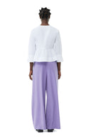 PANTALON PURPLE LIGHT HIGH WAIST FLARED LEG Ganni