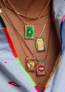 COLLIER - GREEN DIWALI BOHEME  Mya Bay