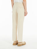 Pantalon en velours côtelé Max Mara Ivoire
