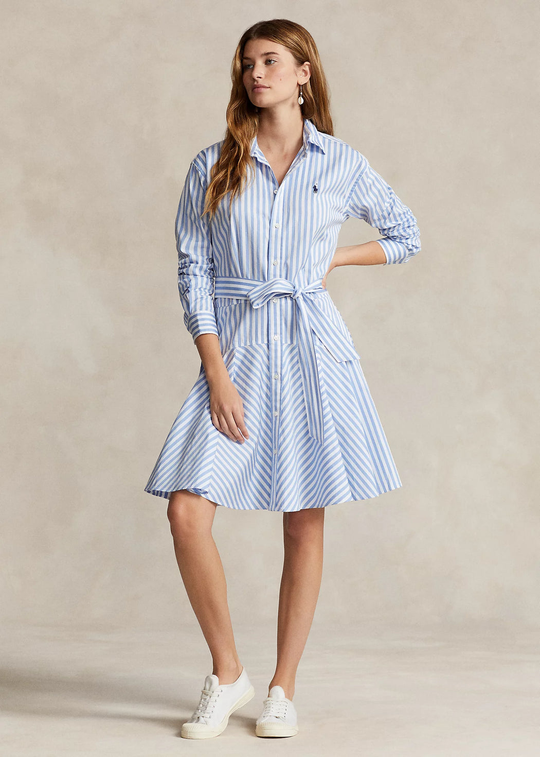 Robe chemise a pans en coton raye Ralph Lauren HENIN