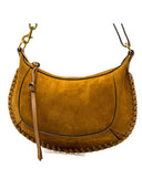 Sac porté épaule en cuir de veau tressé col cognac Isabel Marant Etoile
