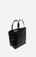CRINKLED LEATHER L CABAS TOTE VANESSA BRUNO