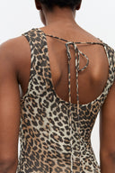 Robe longue Ganni imprimé léopard