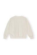 SWEAT-SHIRT WHITE GREY ISOLI OVERSIZED Ganni