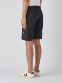 Bermuda bleu marine en coton avec logo Stone Island
